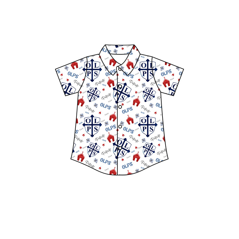 (Custom Design Preorder MOQ 5 ) Team's PROMPT SUCCOR OLPS Print Boys Summer Tee Shirts Top