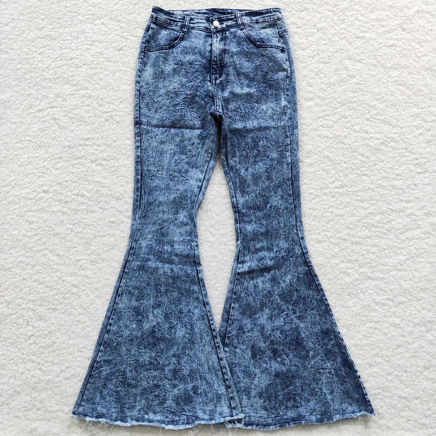 Adult blue danim bell bottom jeans P0011