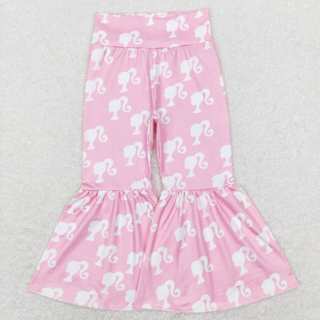 GLP1149 Pink BA Print Bell Pants Hoodie Jacket Top Girls Clothes Set