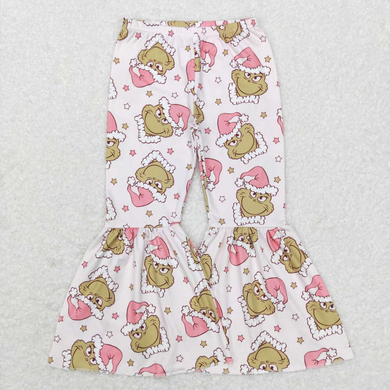GLP0845 Christmas Frog Print Bell Pants Hoodie Jacket Top Girls Clothes Set