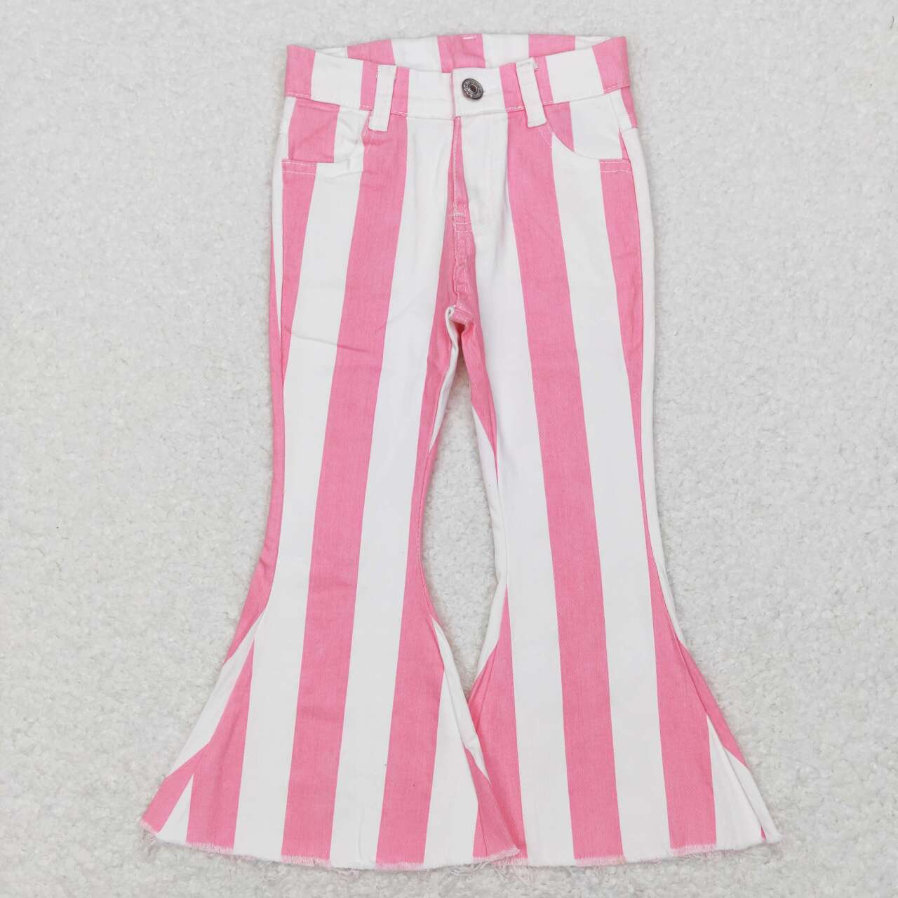 7 Colors Stripes Denim Bell Bottom Jeans Girls Pants Sisters Wear