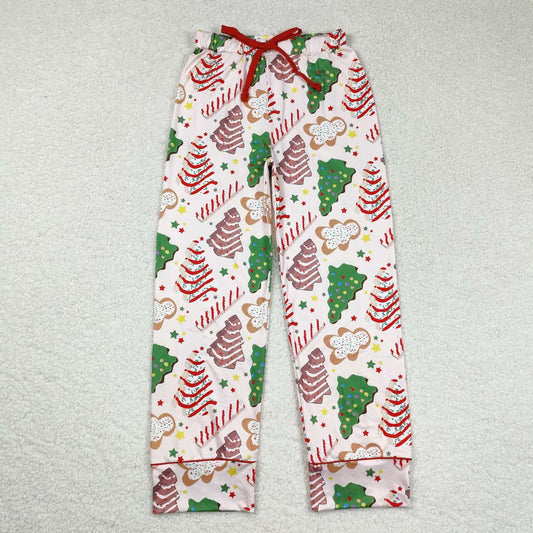 P0506 Christmas Debbie Cake Print Adult Christmas Pajamas Pants