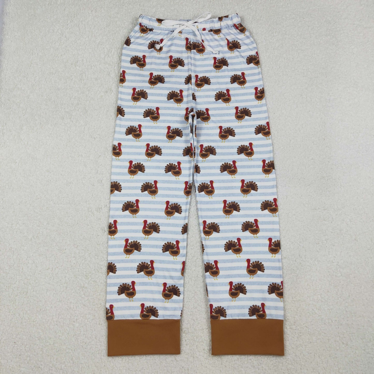 Turkey Print Family Thanksgiving Pajamas Matching Clothes