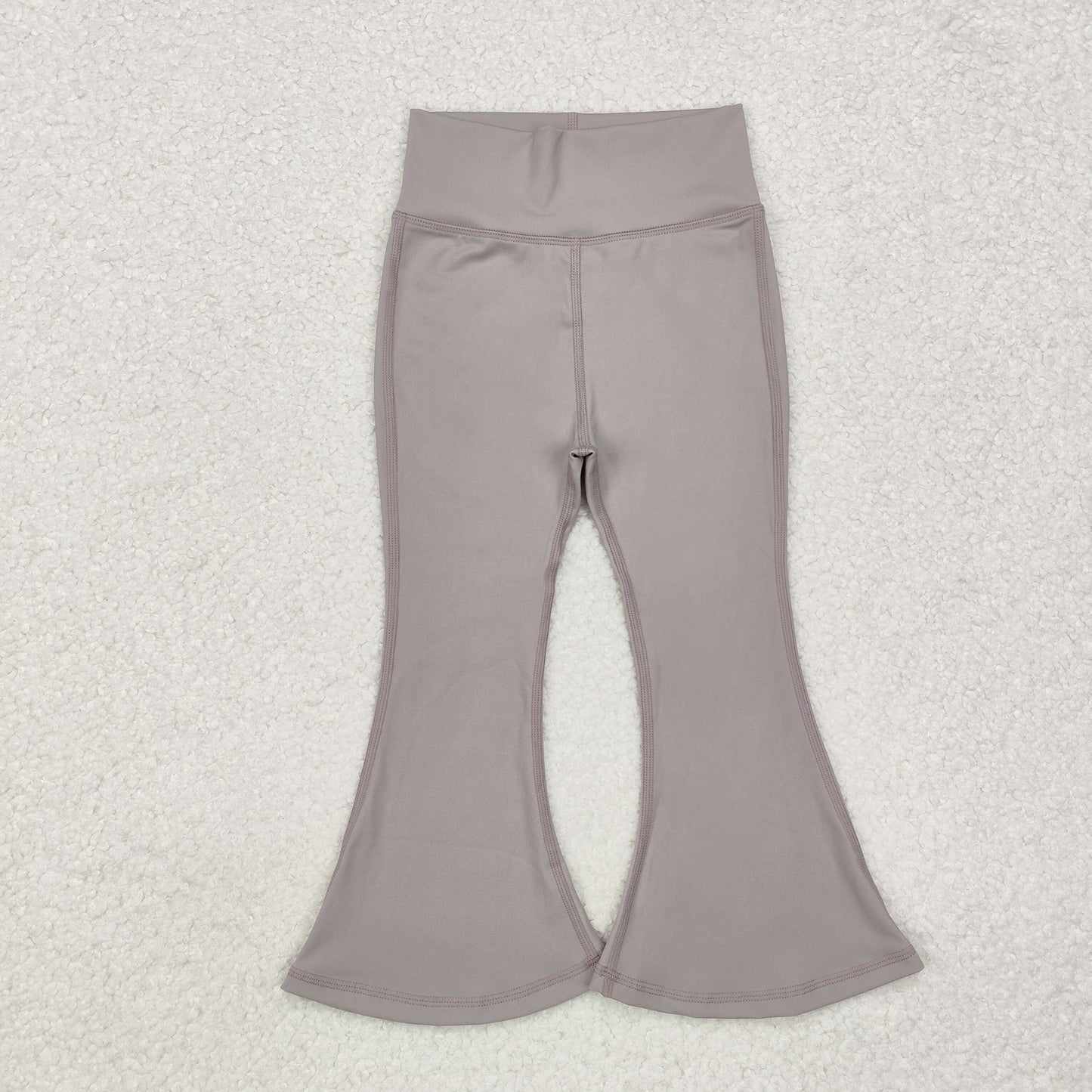 P0572 Grey Color Girls Yoga Bell Bottom Pants