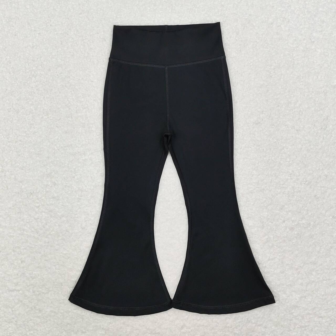 P0578 Black Color Girls Yoga Bell Bottom Pants