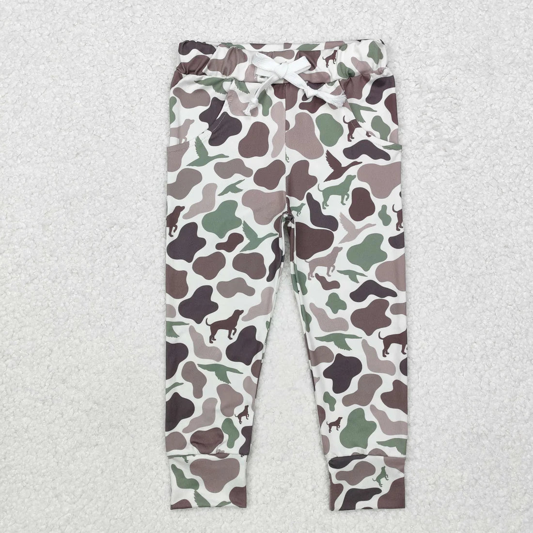 Camo Print Boys Hunting Pockets Pants Brothers Wear