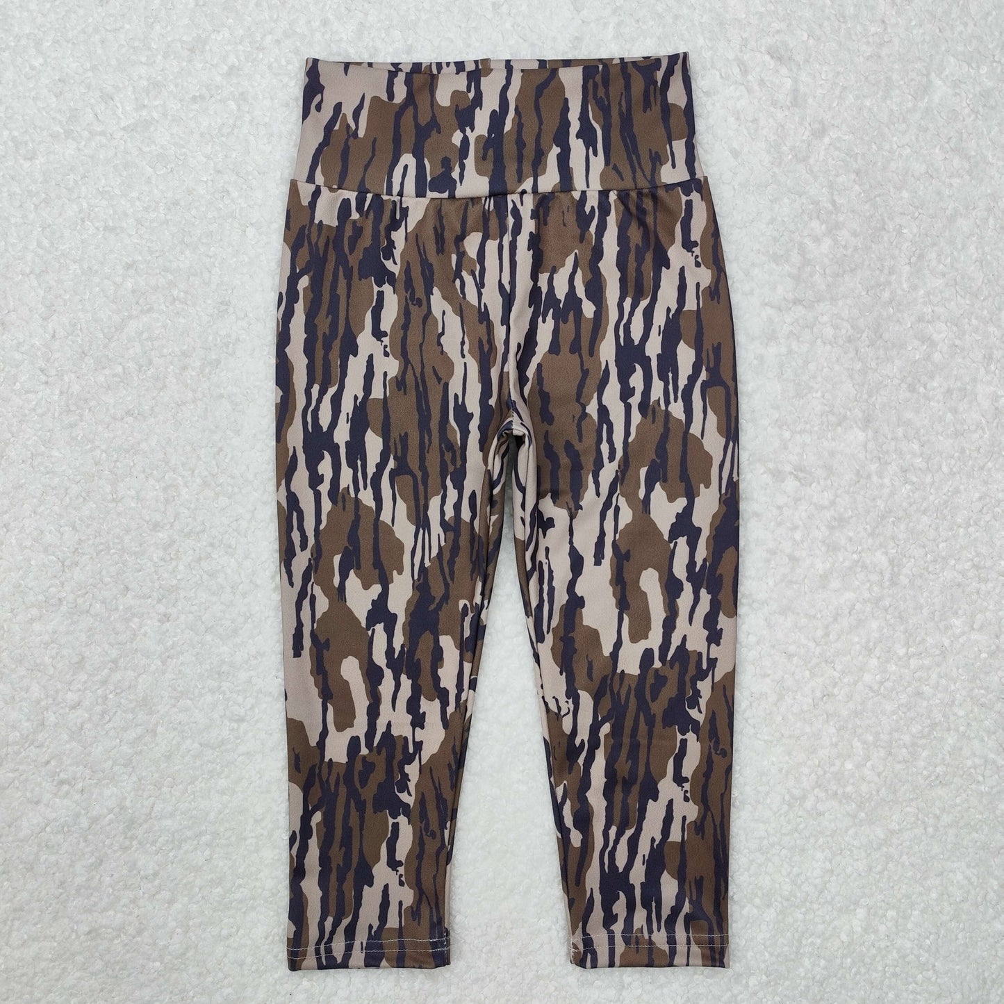P0689 Camo Print Girls Yoga Legging Pants