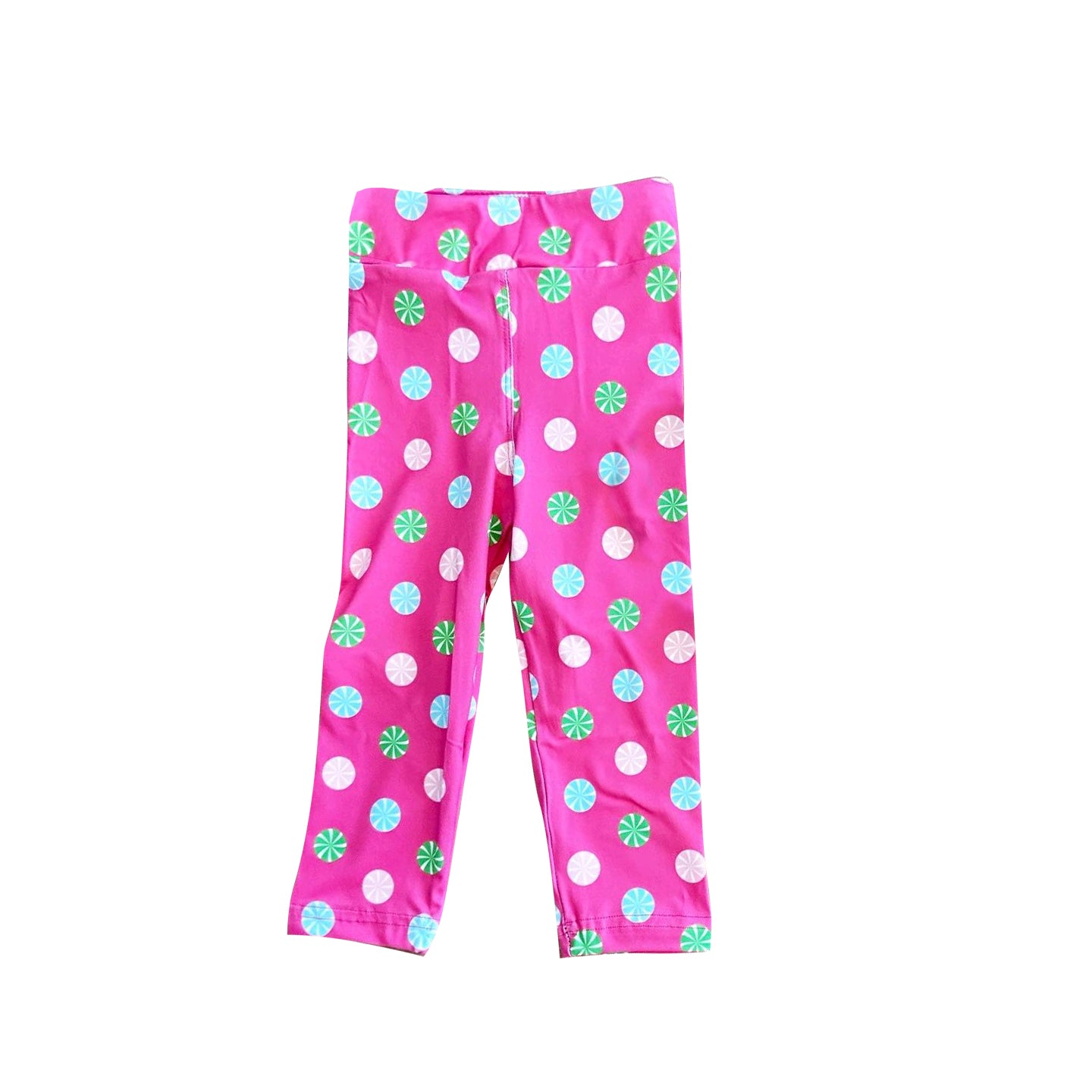 (Pre-order)P0790 Candy Hot Pink Girls Cristmas Bottom Pants