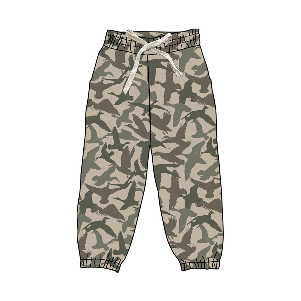 (Pre-order)P0830 Adult Duck Camo Print Woman Joggers Yoga Pants