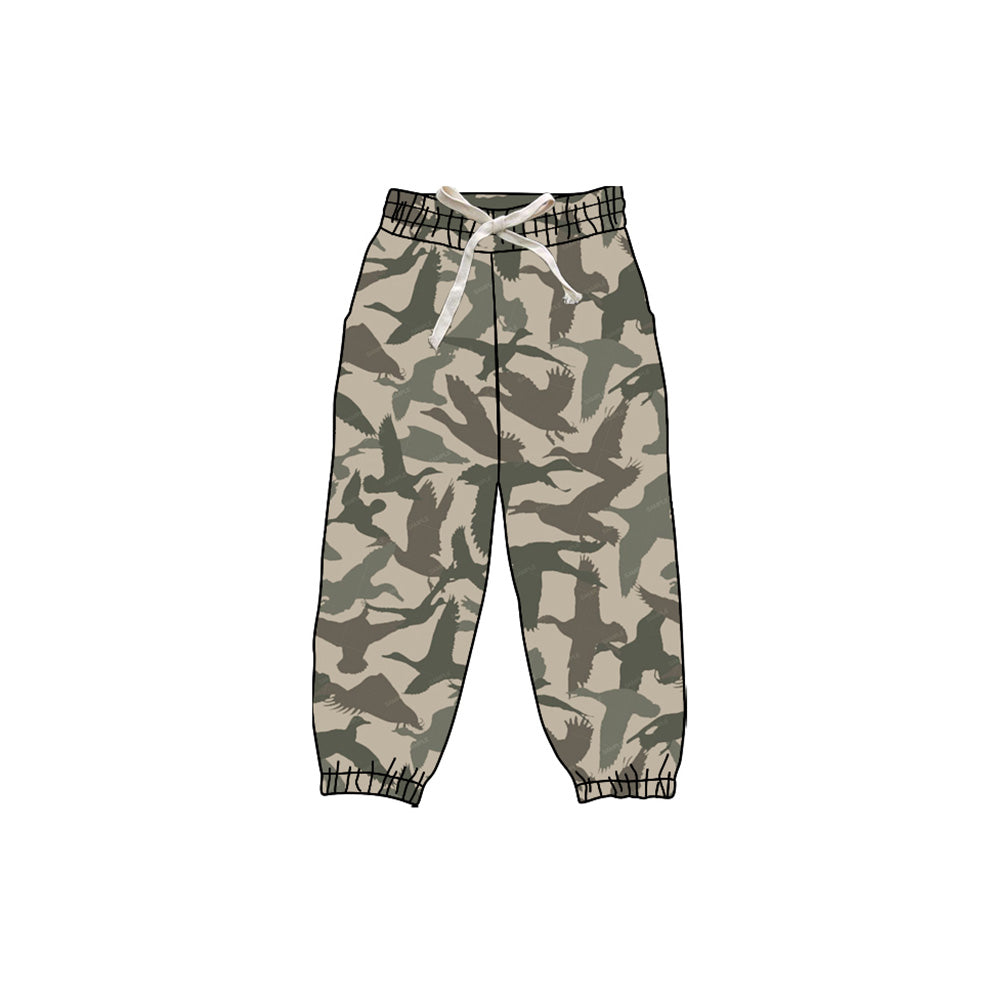 (Pre-order)P0833 Duck Camo Print Kids Joggers Yoga Pants