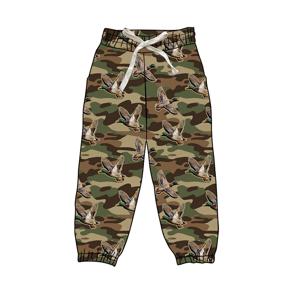 (Pre-order)P0837 Adult Duck Camo Print Woman Joggers Yoga Pants