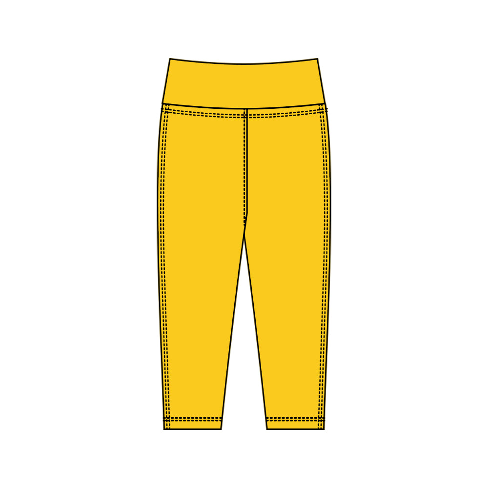 (Pre-order)P0925 Yellow Color Girls Bottom Legging Yoga Pants