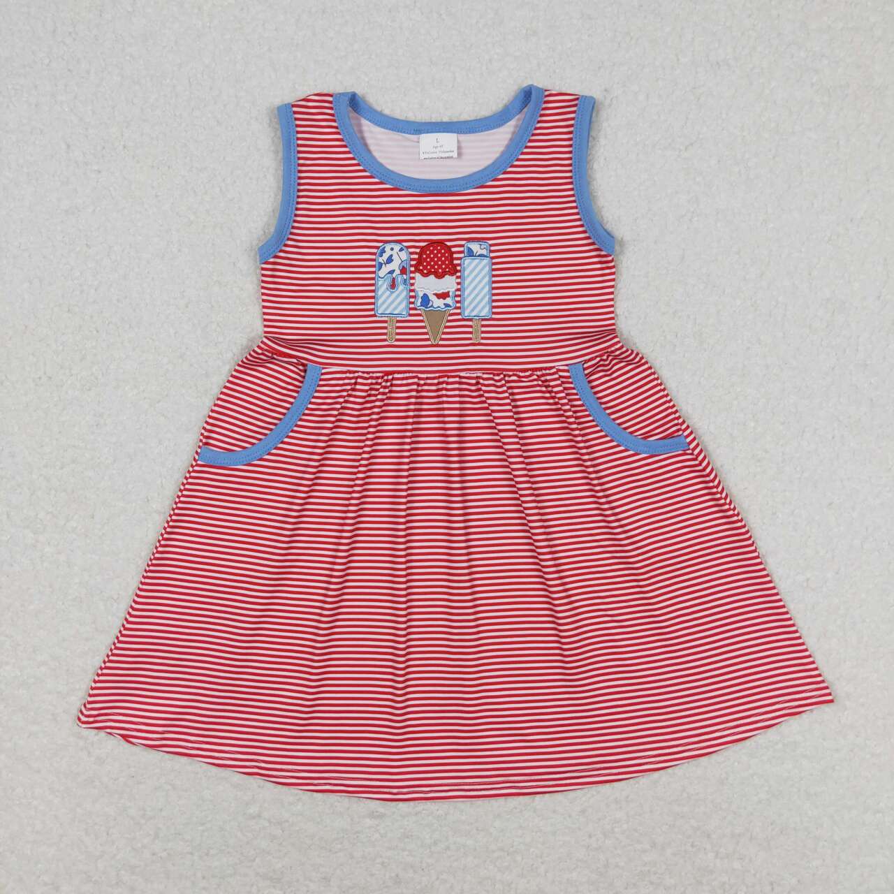 9 Items Popsicle Embroidery Sibling 4th of July Matching Clothes