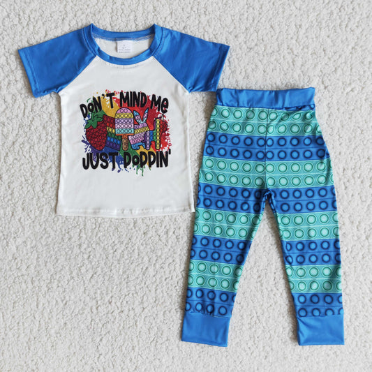 (Promotion)E10-29Boy's short sleeve pants outfits