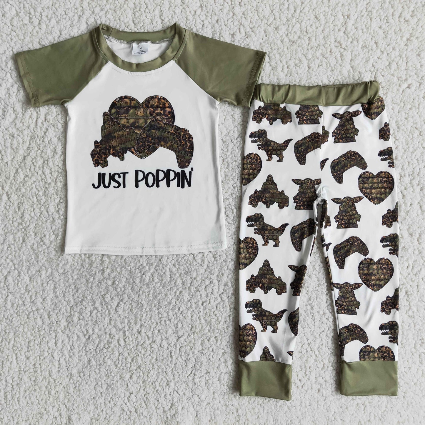 (Promotion)E12-16Boy's short sleeve pants outfits