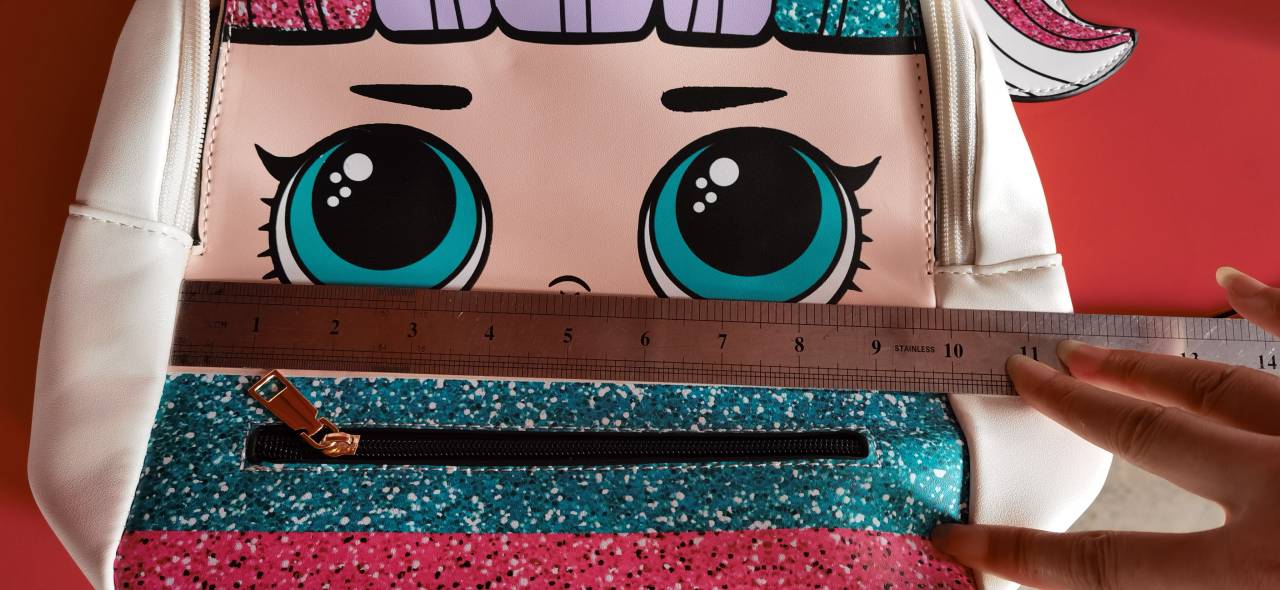 BA0133 Baby Girls Bags Cartoon Head Backpack