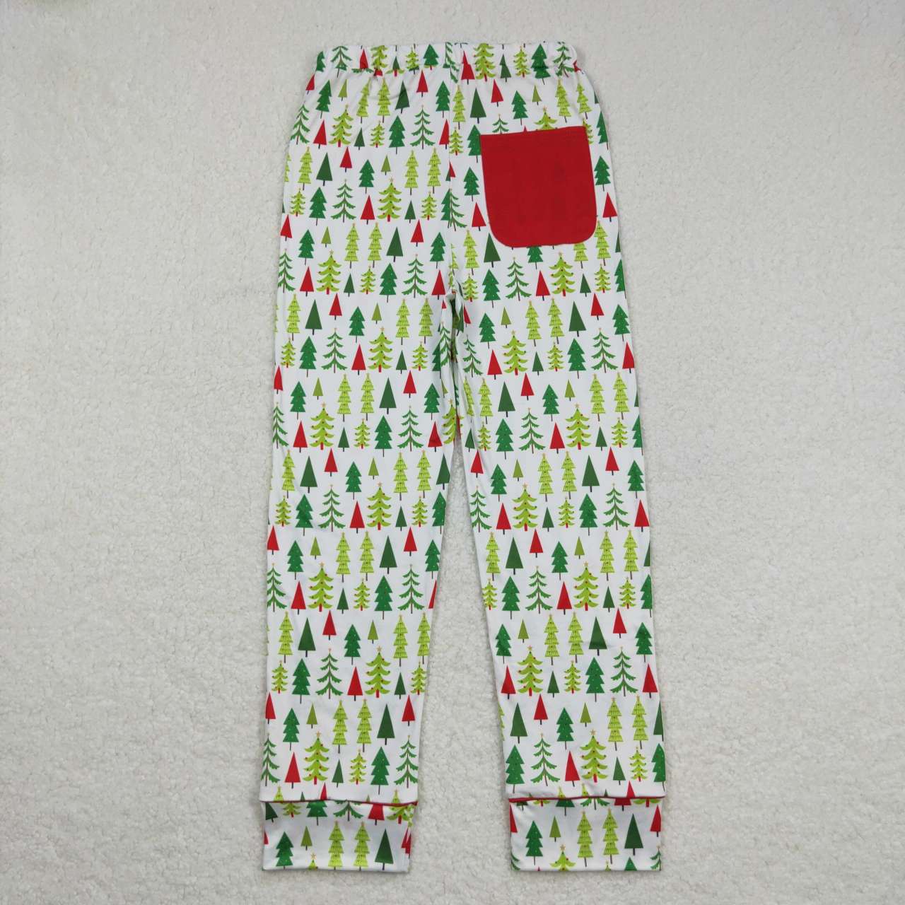 P0279 Christmas tree print family set parent-child outfit adult pajamas pants