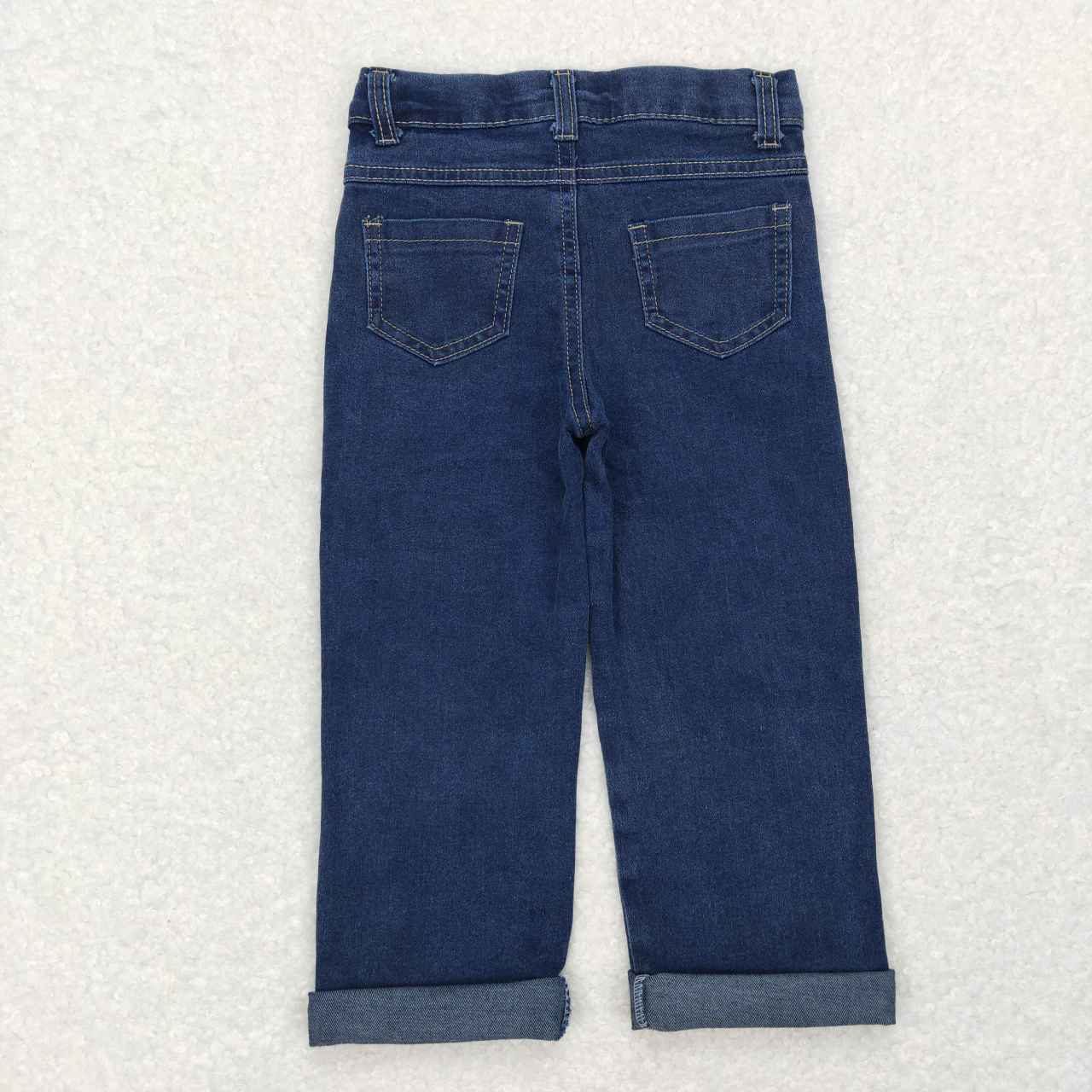 P0207 Christmas Frog Hole Blue Denim Boys & Girls Jeans Pants