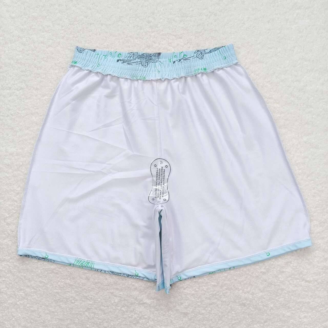 S0359 Adult Duck Print Man Swim Trunks