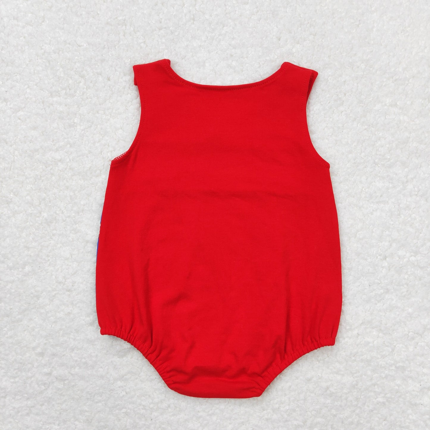 SR1194 Flags Baseball Print Baby Boys Summer Romper