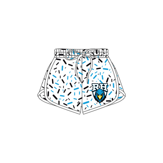 (Custom Design Preorder MOQ 5 Each Item) Team's RockHill Sprinkles Print Summer Bottom Sports Shorts Mom and Me Matching Clothes