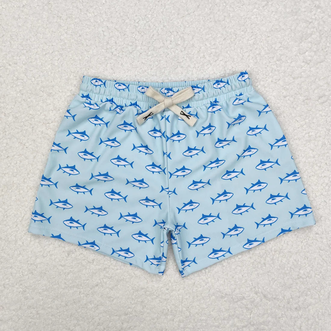 12 Design Fish Print Boys Swim Trunks Brothers Wear