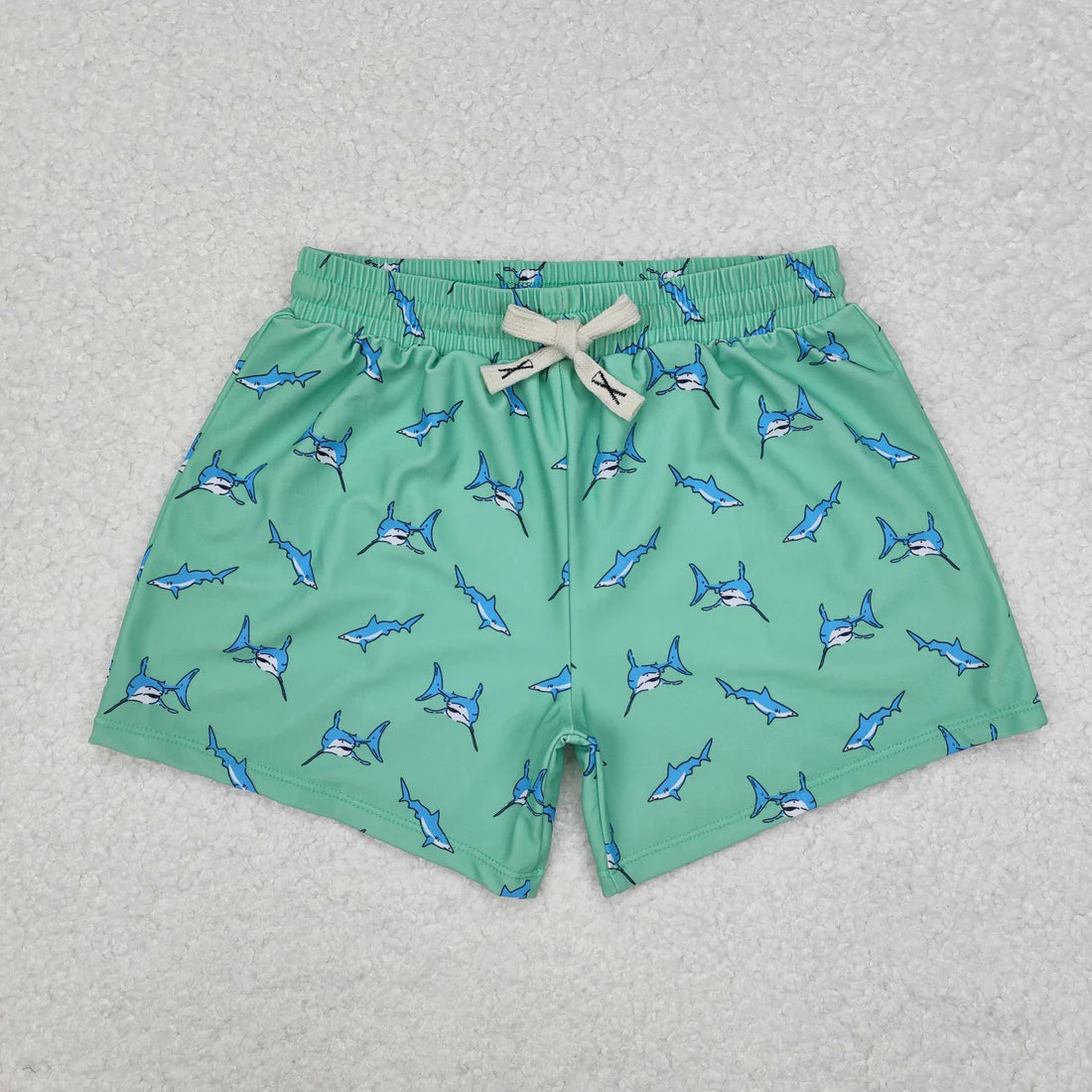 12 Design Fish Print Boys Swim Trunks Brothers Wear