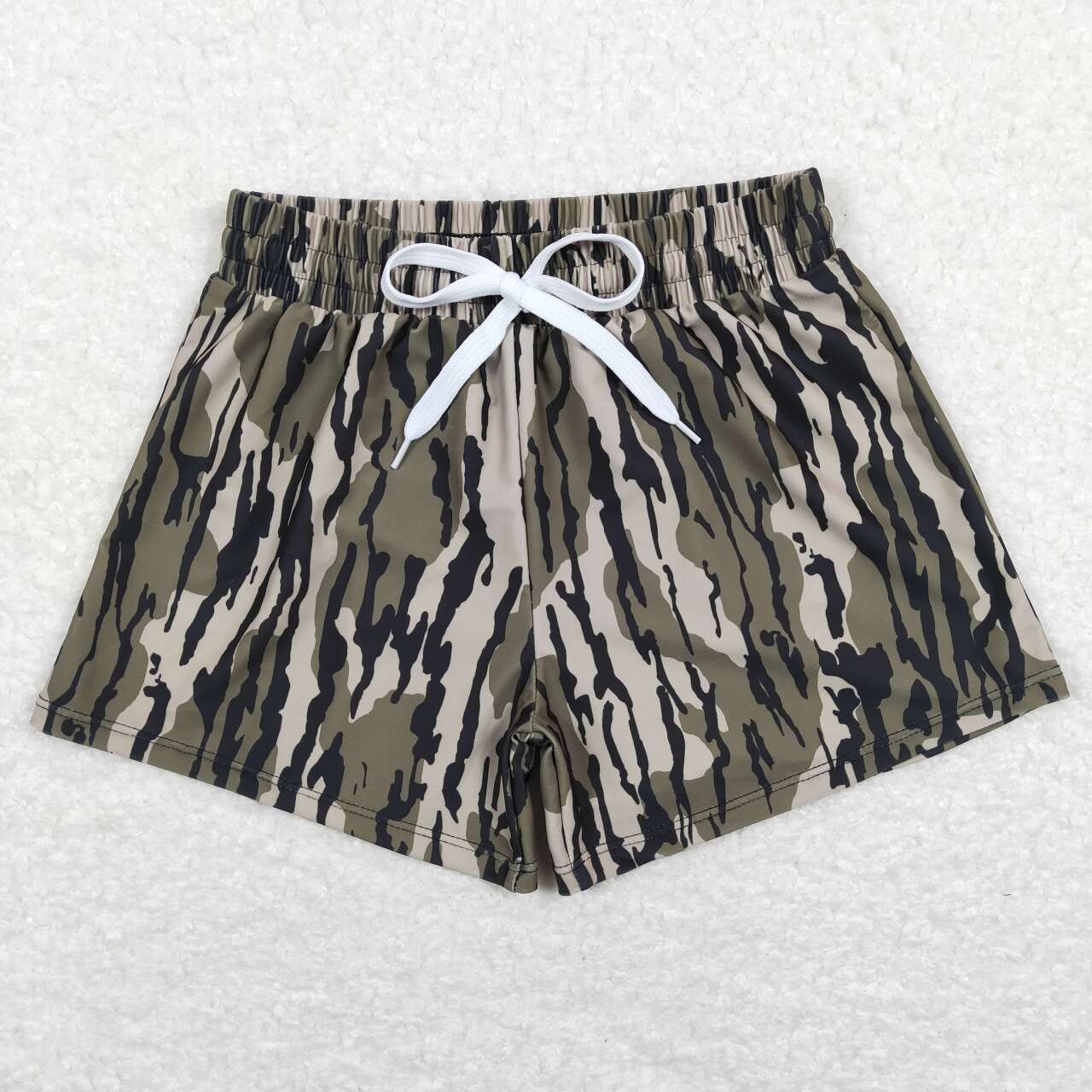 USA-Shop S0194 Boys Camo Branch Print Swim Trunks
