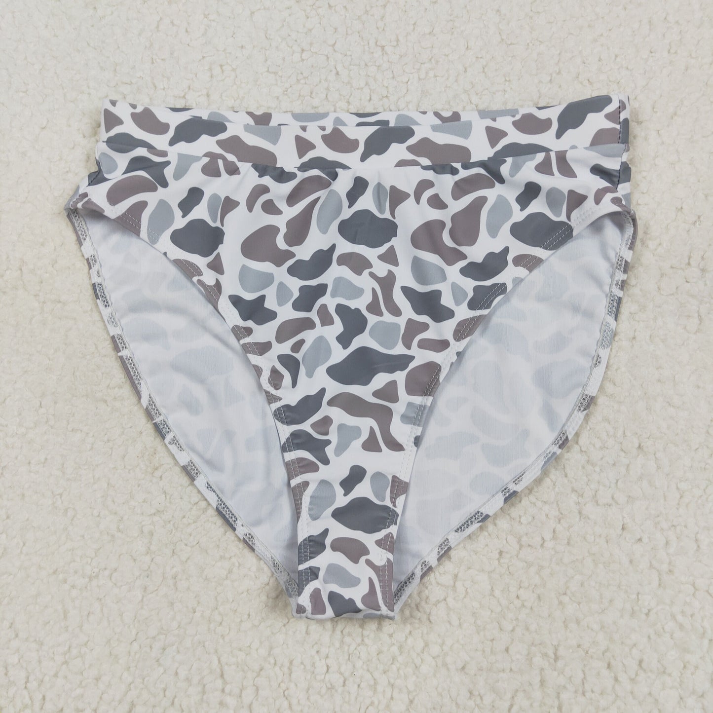 USA-Shop S0558 Adult Grey Camo Print Woman 2 Pieces Swimsuits
