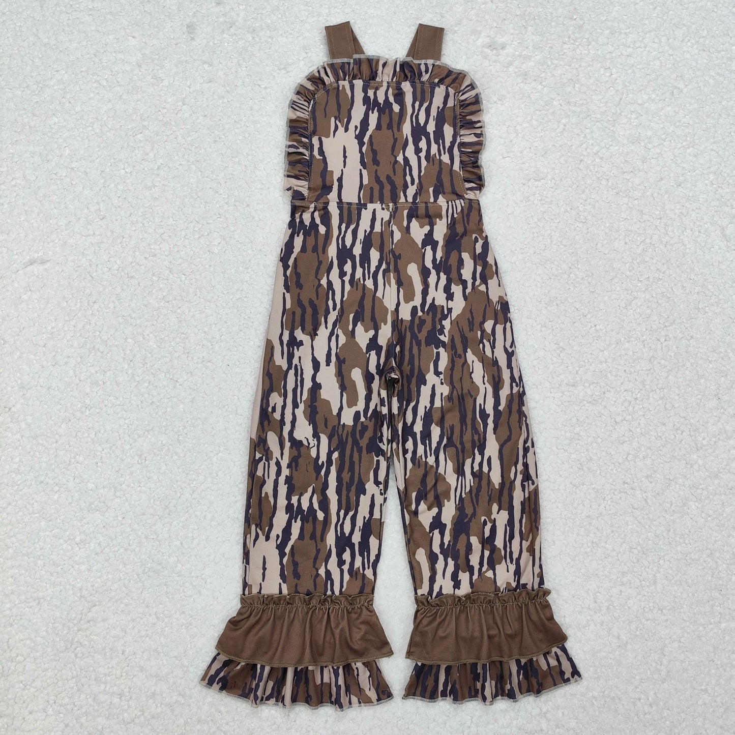 GLP2036 Long Sleeve Top Camo Jumpsuits Girls Fall Hunting Clothes Set