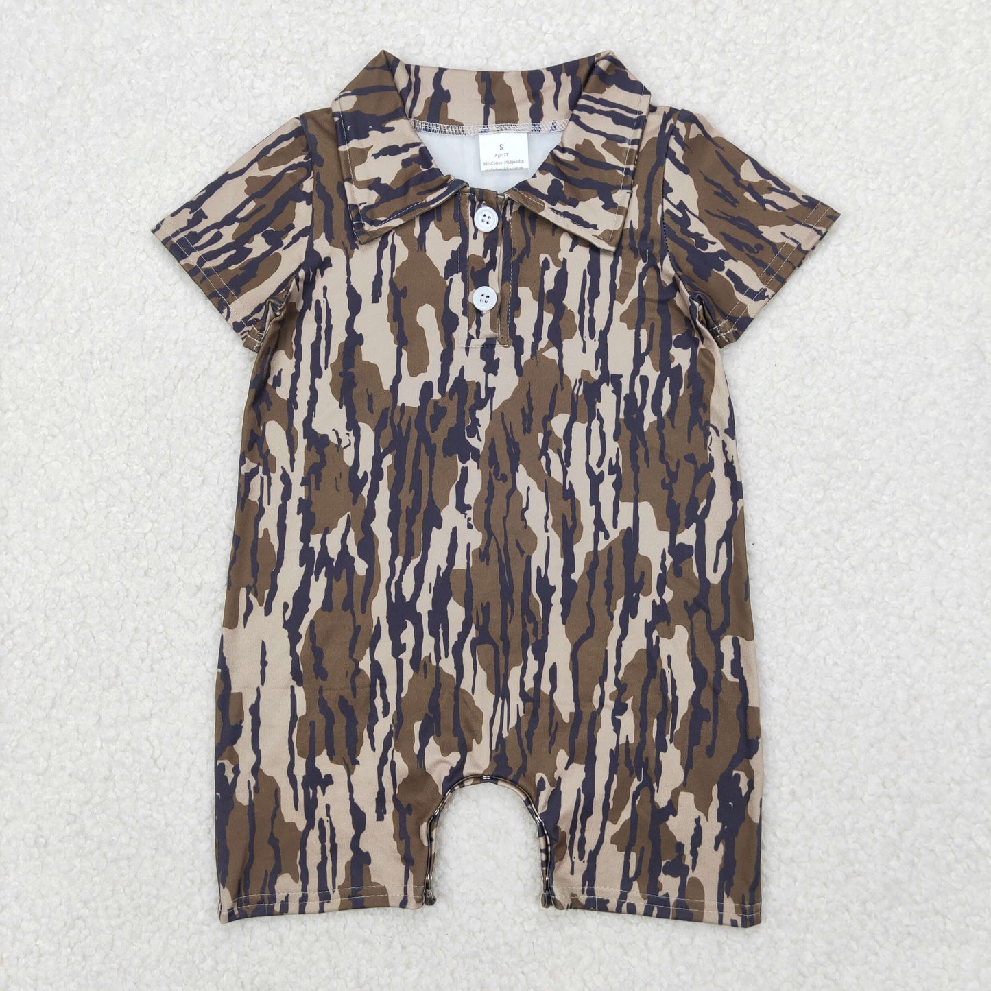 5 Colors Camo Print Baby Boys Summer Romper Brothers Wear