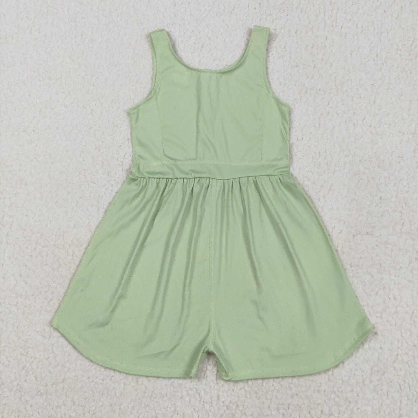 SR3021 Green Color Girls Summer Yoga Jumpsuits