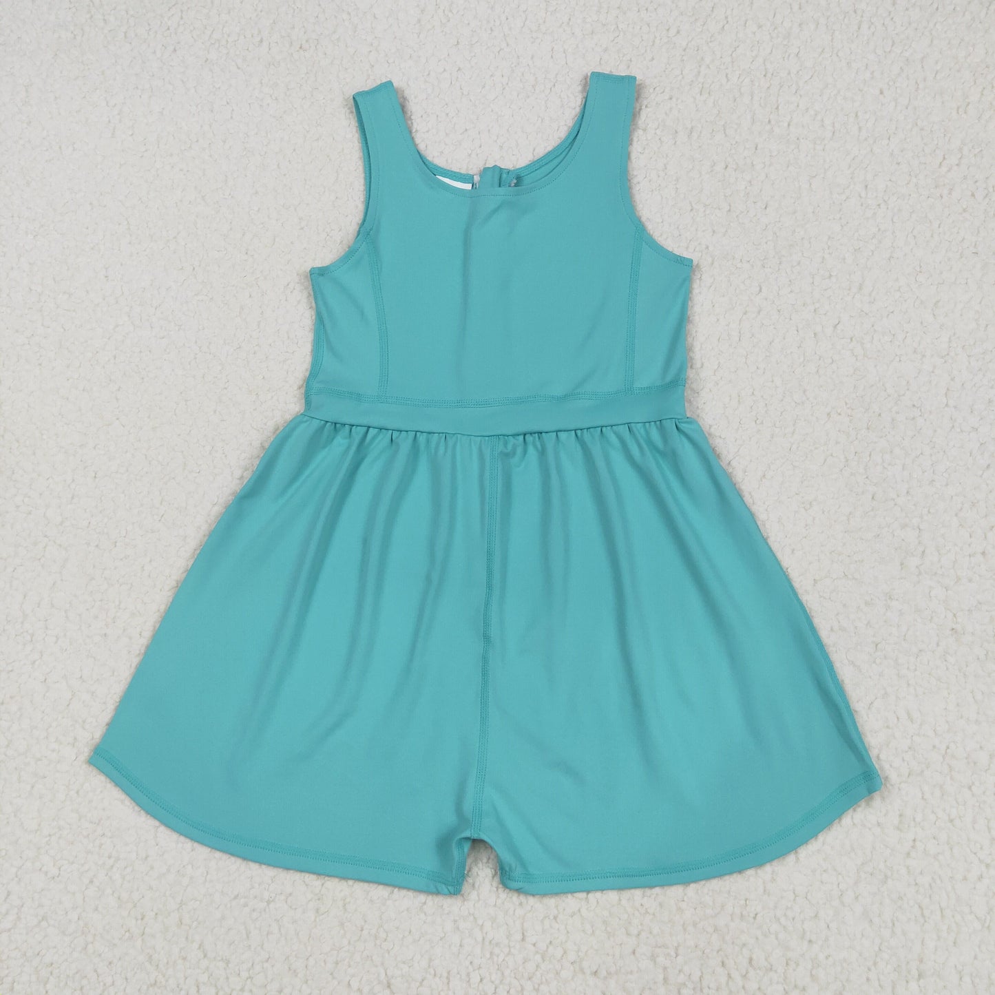 SR3023 Turquoise Color Girls Summer Yoga Jumpsuits
