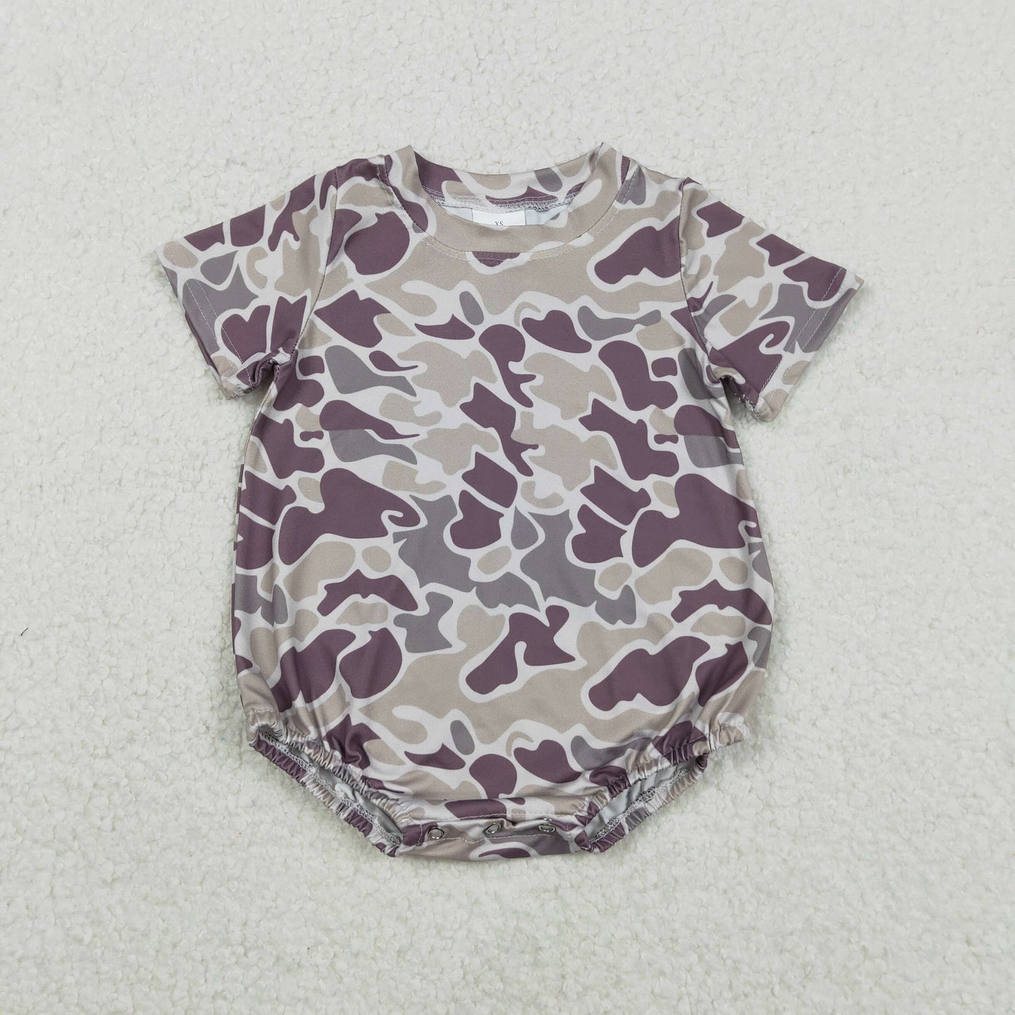 SR3448 Camo Print Baby Boys Summer Romper