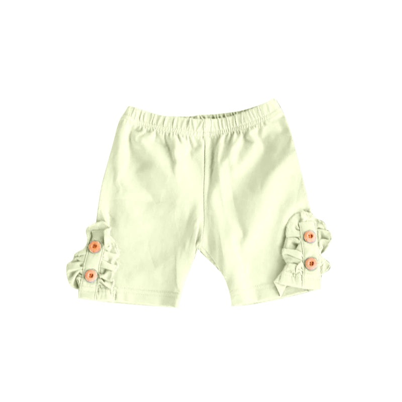 (Pre-order)SS0185 Yellow Buttons Girls Summer Shorts