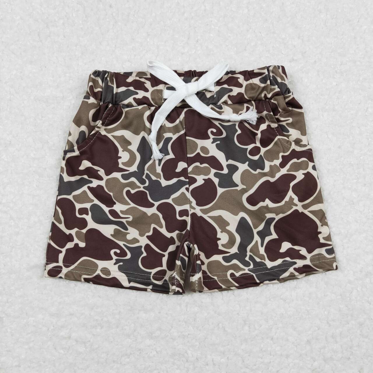 1-6 Colors Camo Print Pockets Kids Summer Shorts Brothers Wear