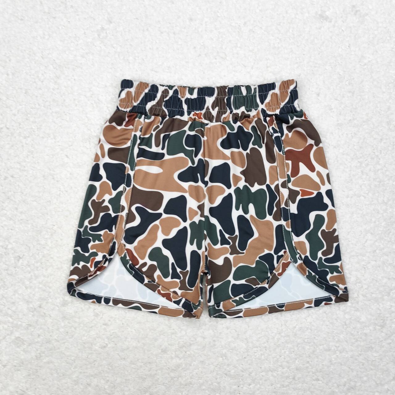 SS0354 Camo Print Kids Summer Shorts