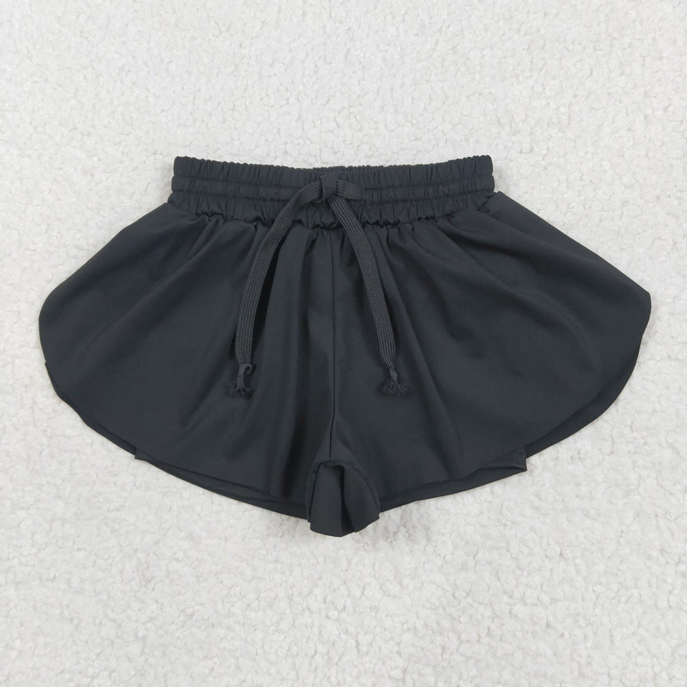 Black Color Girls Yoga Clothes Sisters Matching Wear