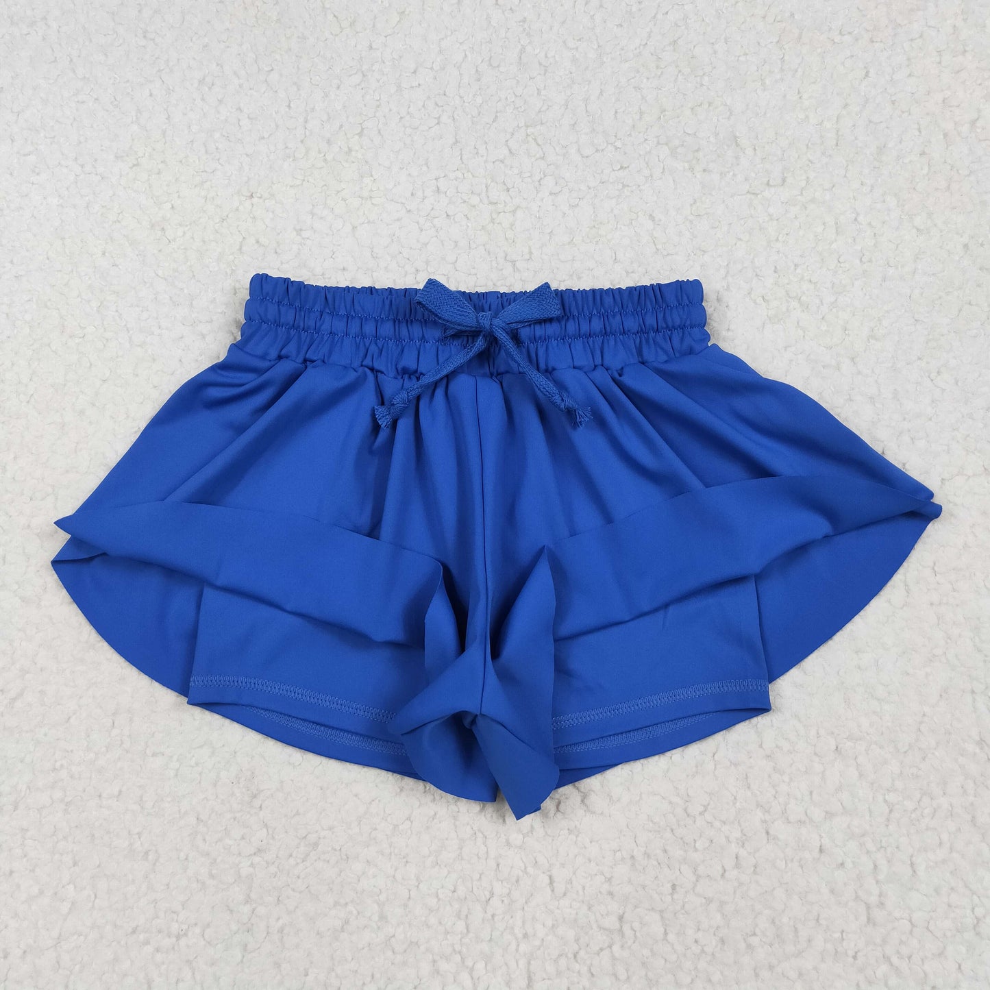 SS0552 Blue Girls Summer Bottom Yoga Shorts