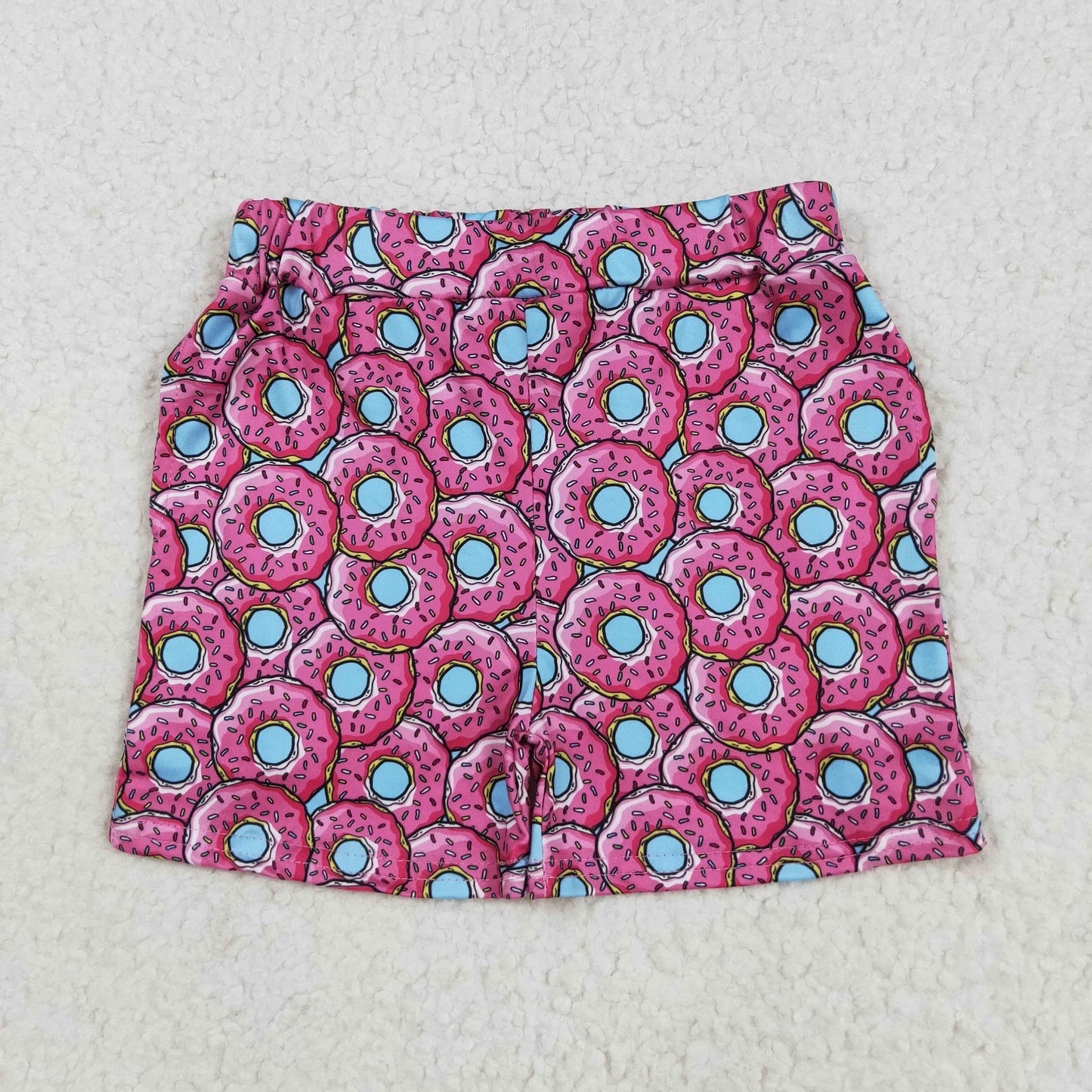 SS0632 Doughnut Print Girls Summer Bottom Shorts