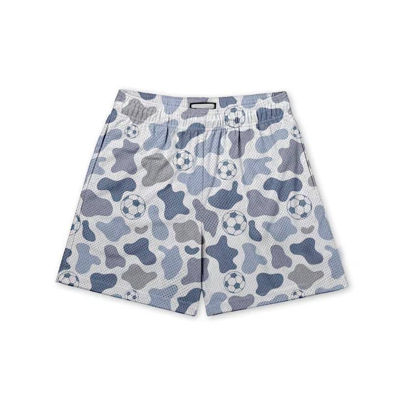(Pre-order)SS0655 Baseball Grey Camo Print Boys Summer Bottom Shorts