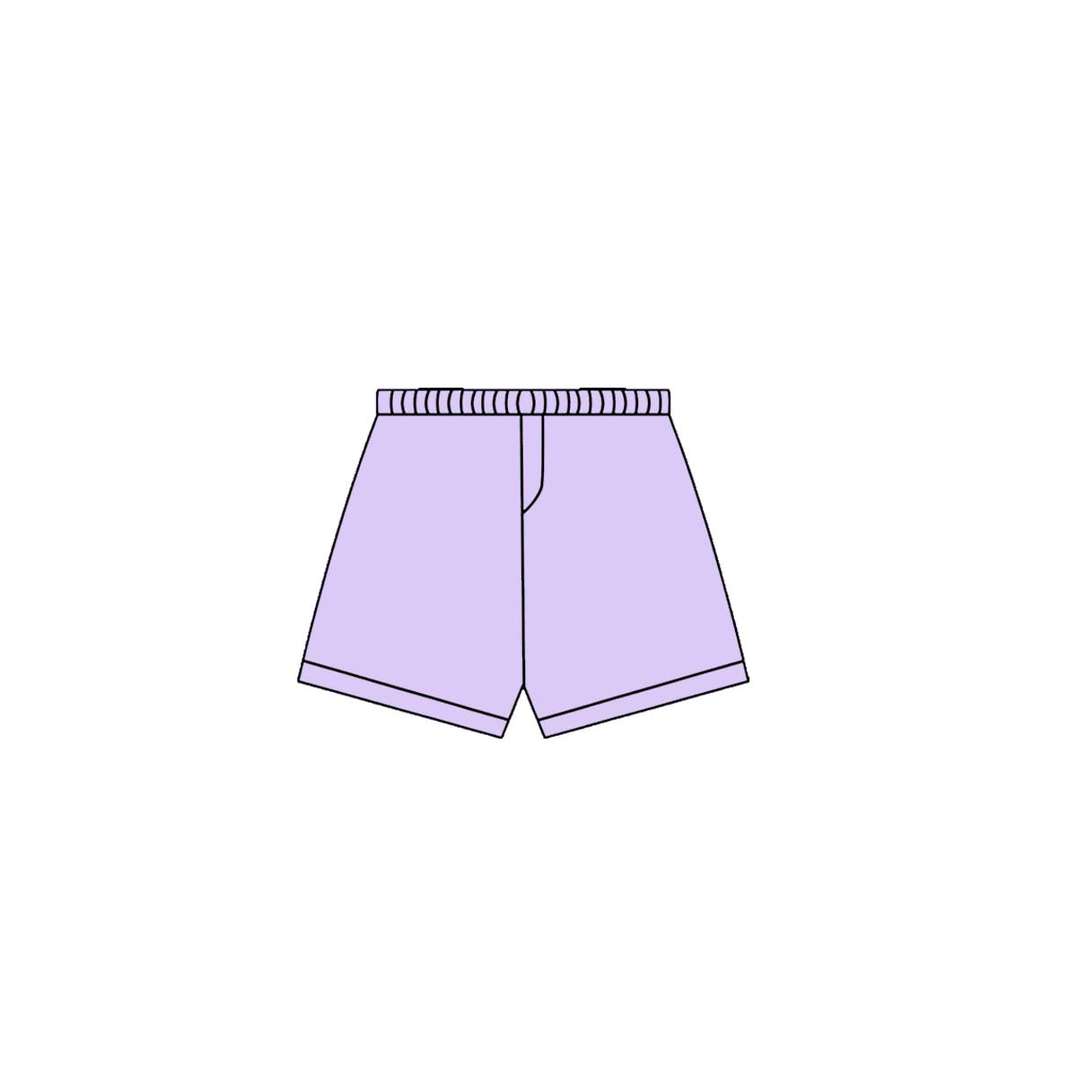 (Pre-order)SS0665 Lavender Color Girls Sumer Bottom Yoga Shorts