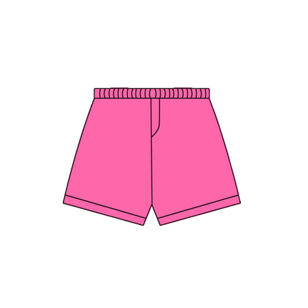 (Pre-order)SS0669 Hot Pink Color Girls Sumer Bottom Yoga Shorts