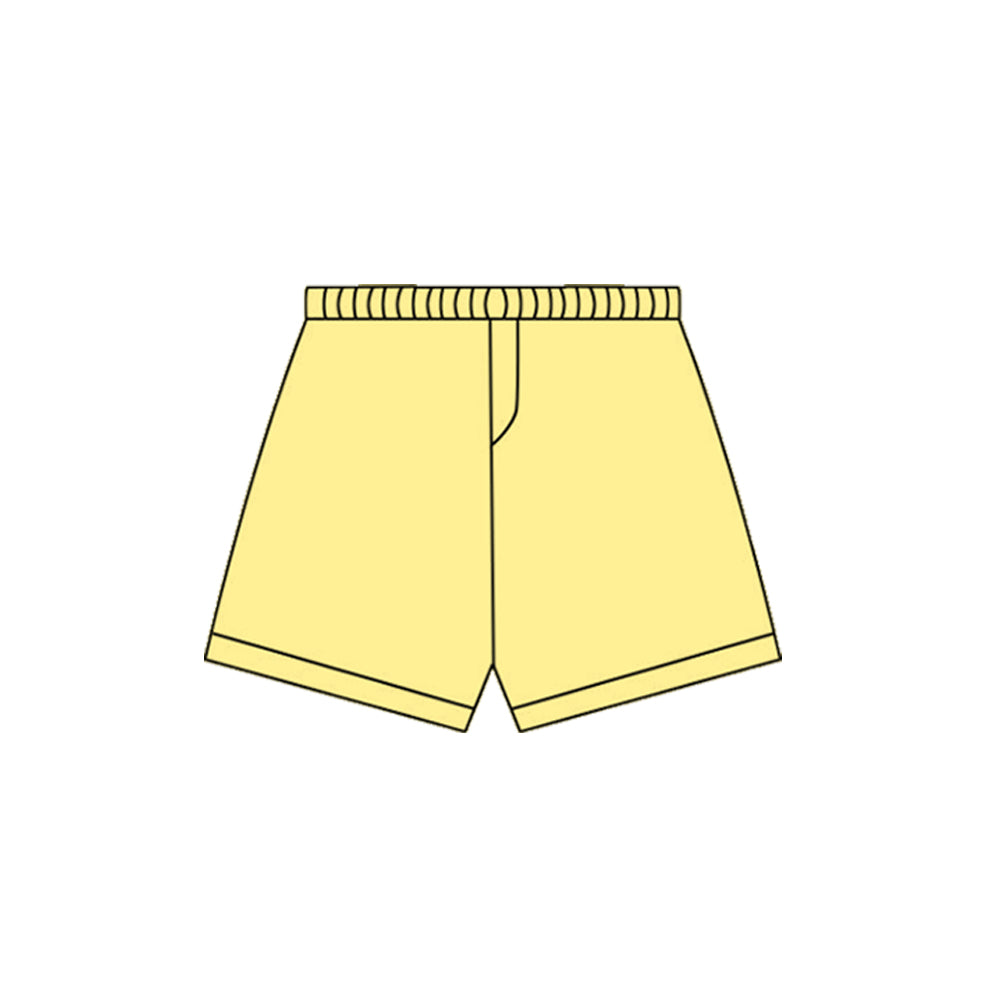 (Pre-order)SS0671 Yellow Color Girls Sumer Bottom Yoga Shorts