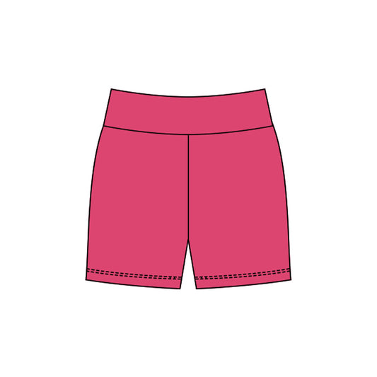 (Pre-order)SS0727 Hot Pink Color Girls Yoga Bottom Shorts