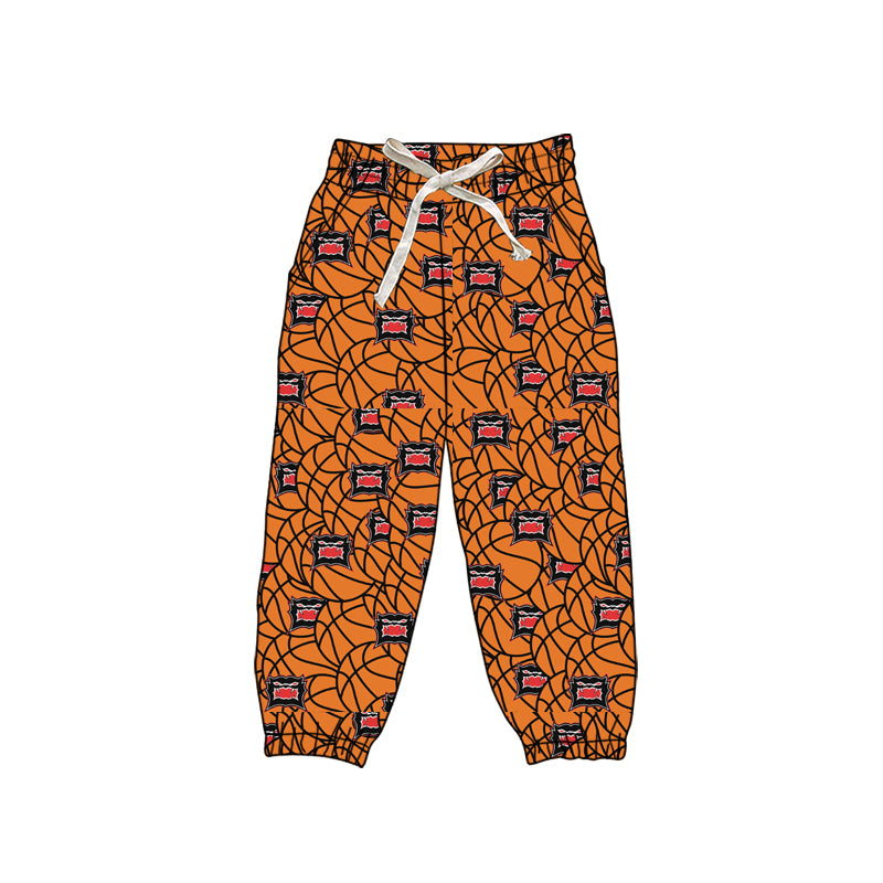 (Custom Design Preorder MOQ 5 Each Design) Team's Spencerville Bearcats Basketball Print Joggers Bottom Pants Mom and Me Matching Clothes