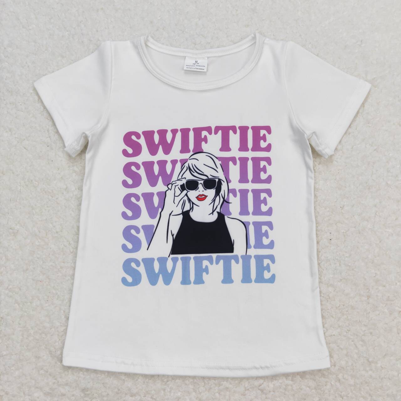 GT0550 Singer Swiftie Print Girls Summer Tee Shirts Top