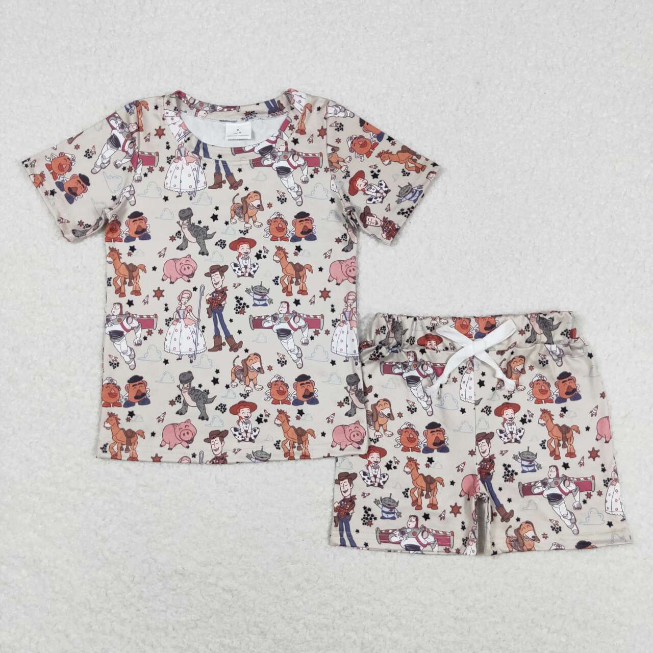 BSSO0659 Cartoon Toys Print Boys Summer Pajamas Clothes Set