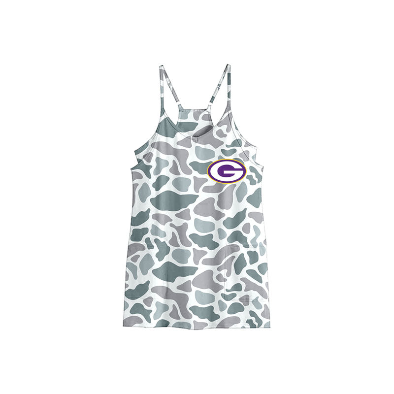 (Custom Design Preorder MOQ 5 Each Item)Team's Gurdon Camo Print Sibling Matching Clothes