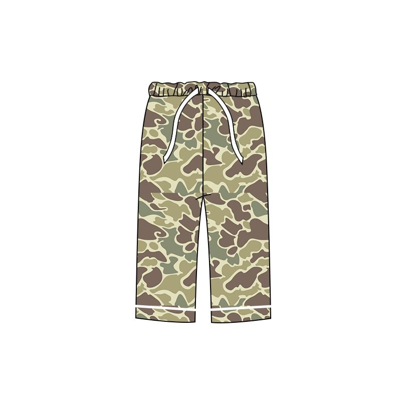 (Custom Design Preorder MOQ 5 ) Camo Print Adult Pajamas Pants